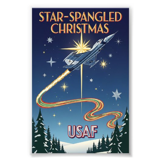 Impression Photo USAF Art Deco Christmas Edition (Devant)