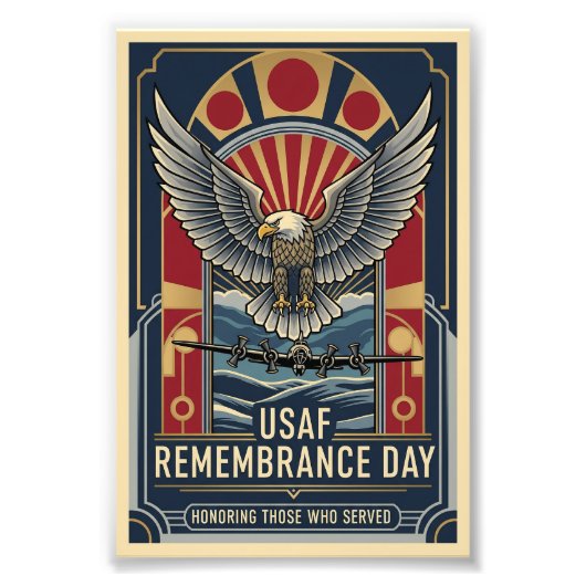 Impression Photo USAF Art Deco Remembrance Sunday Edition (Devant)