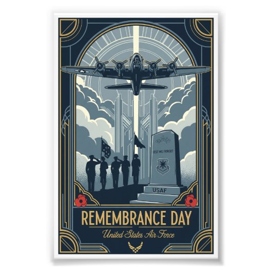 Impression Photo USAF Art Deco Remembrance Sunday Edition (Devant)