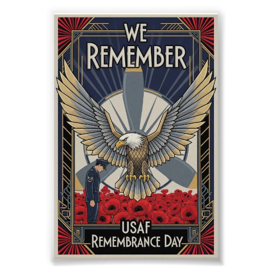Impression Photo USAF Art Deco Remembrance Sunday Edition (Devant)
