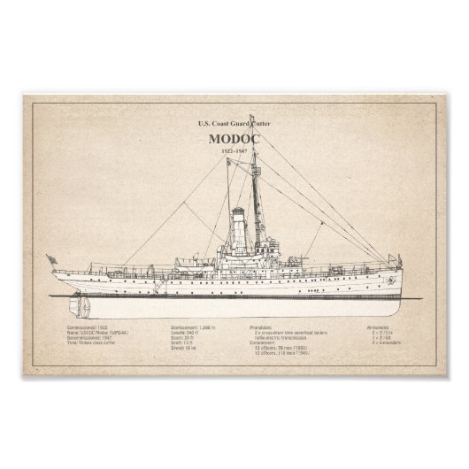 Impression Photo USCG Cutter Modoc wpg-46 - SBD (Devant)