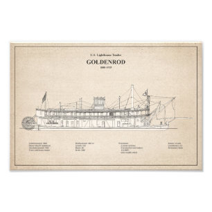 Impression Photo USCG Lighthouse Tender Goldenrod - SBD