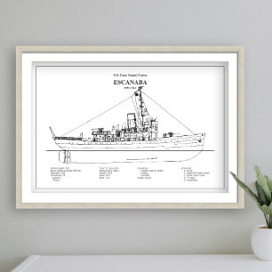 Impression Photo USCGC Escanaba wpc-77 - BD