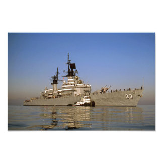 IMPRESSION PHOTO USS FOX CG-33 DLG-33 CROISEUR DE LA MARINE À MISSI