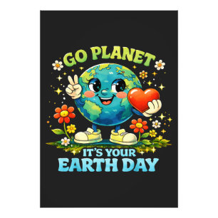 Impression Photo Va planète, c'est votre journée de la Terre verte