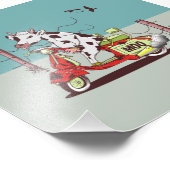 Impression Photo Vache à vélo (Coin)