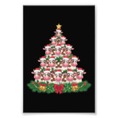 Impression Photo Vache Noël Arbre drôle Vache Lover Vache Noël (Devant)