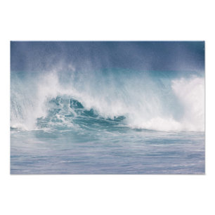Impression Photo Vague bleue déferlante, Maui, Hawaii, États-Unis