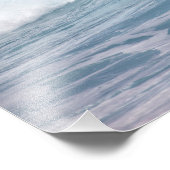 Impression Photo Vague bleue s'écrasant, Maui, Hawaii, États-Unis (Coin)