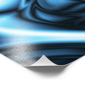 Impression Photo Vague de soie bleue (Coin)