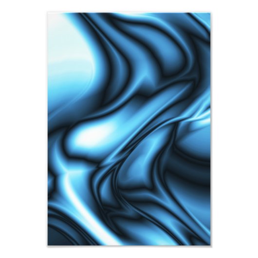 Impression Photo Vague de soie bleue (Devant)
