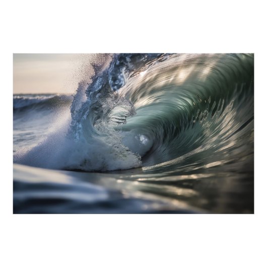 Impression Photo Vague de surf océan (Devant)
