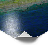 Impression Photo Vagues à l'aquarelle (Coin)