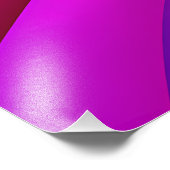 Impression Photo Vagues arc-en-ciel magenta (Coin)