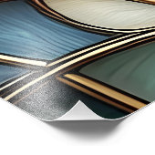 Impression Photo Vagues en Verre Coloré (Coin)
