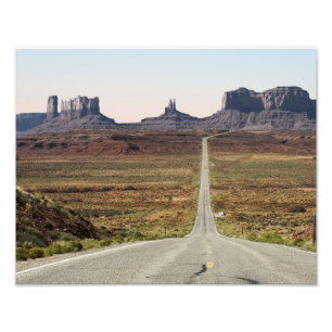 Impression Photo Vallée de monument de route de l'Utah du marqueur