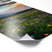 Impression Photo Vallée des montagnes (Coin)