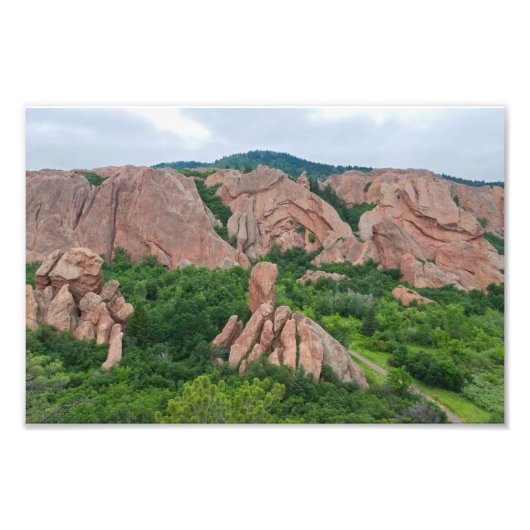 Impression Photo Vallée et formations rocheuses à Roxborough (Devant)