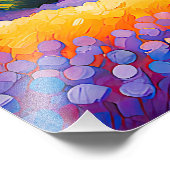 Impression Photo Vallée Florale Paysage de Provence (Coin)