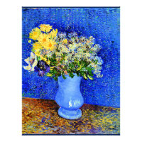 Van Gogh - Bouquet de fleurs dans un Vase Bleu