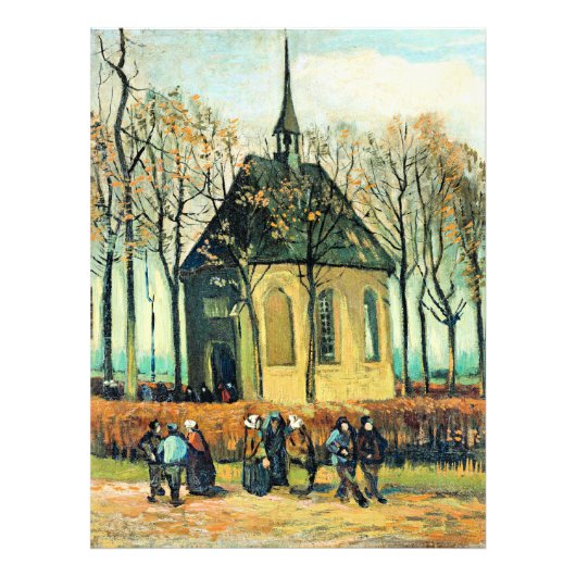 Impression Photo Van Gogh - Congrégation, Église réformée (Devant)