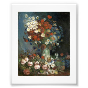 Impression Photo Van Gogh et ses fleurs et ses Roses