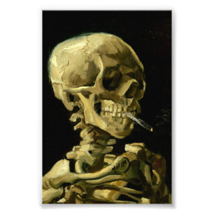Impression Photo Van Gogh Fumer du squelette