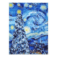 Van Gogh - La nuit étoilée - Noël blanc
