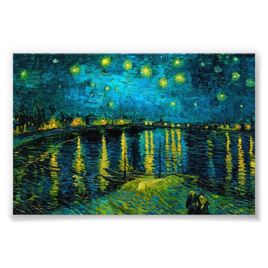 Impression Photo Van Gogh Nuit étoilée sur le Rhône (Devant)