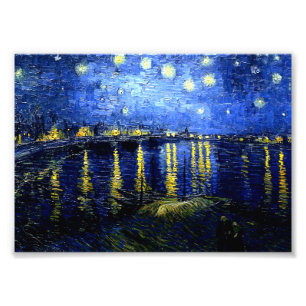 Impression Photo Van Gogh - Nuit étoilée sur le Rhône,