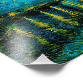 Impression Photo Van Gogh Nuit étoilée sur le Rhône (Coin)