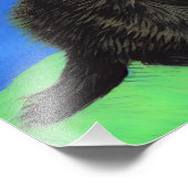 Impression Photo Van Gogh Style Kitten noir (Coin)