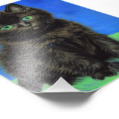 Impression Photo Van Gogh Style Kitten noir (Coin)