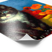 Impression Photo Van Gogh Tuxedo Cat (Coin)