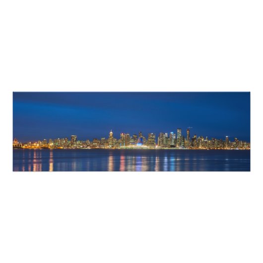 Impression Photo Vancouver la nuit (Devant)