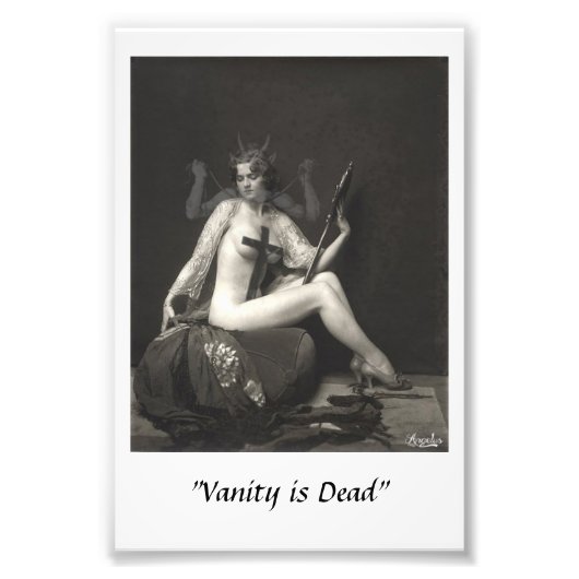 Impression Photo "Vanity is Dead" (Devant)