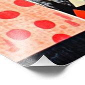 Impression Photo Vase de fleurs abstrait moderne, (Coin)