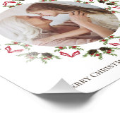 Impression Photo Végétation de Noël Holly Berries Foliage Wreath (Coin)