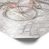 Impression Photo Vélo avec fleurs (Coin)