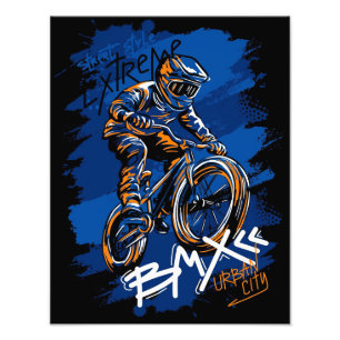 Impression Photo Vélo BMX streetwear graffiti urbain