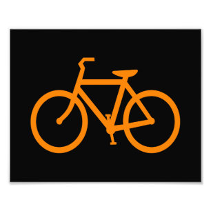 Impression Photo Vélo Orange