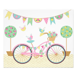 Impression Photo Vélo rose mignon