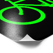 Impression Photo Vélo Vert Citron (Coin)
