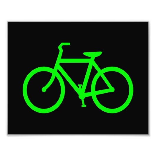 Impression Photo Vélo Vert Citron (Devant)