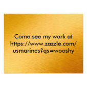 Impression Photo Venez voir mon travail à https://www.zazzle.com/us (Devant)