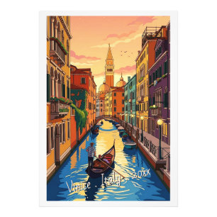 Impression Photo Venise Italie Voyage Rétro