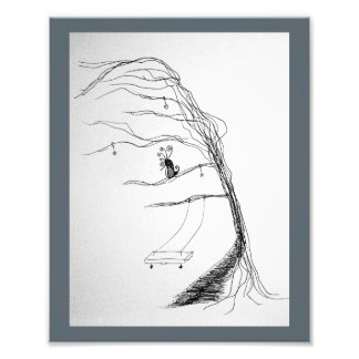 Impression Photo Vent à travers les arbres