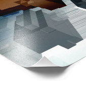 Impression Photo Vent foncé centré sur le cube (Coin)