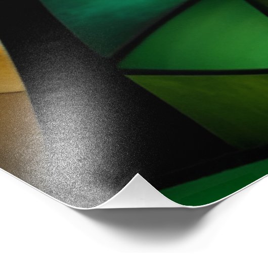 Impression Photo Verre Abstrait moderne (Coin)