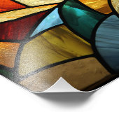 Impression Photo Verre multicolore Abstrait (Coin)